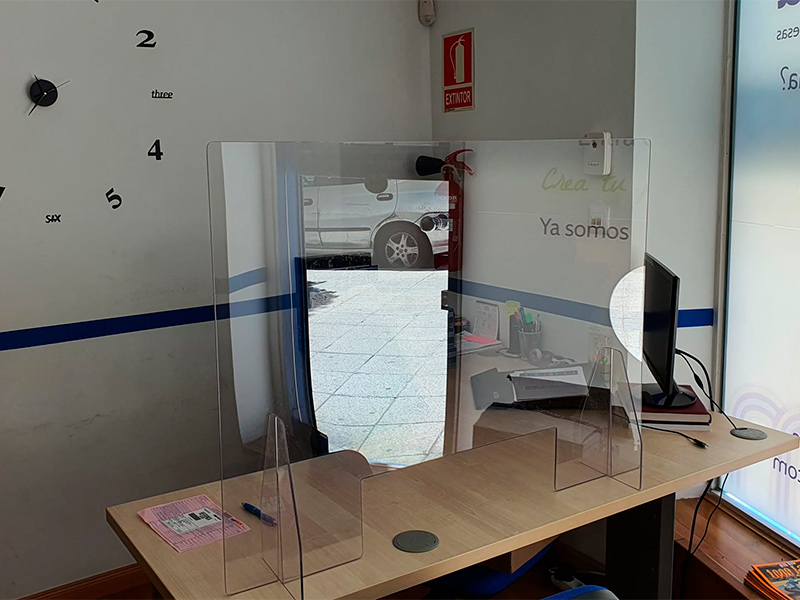 Mamparas de seguridad y protección en Santander