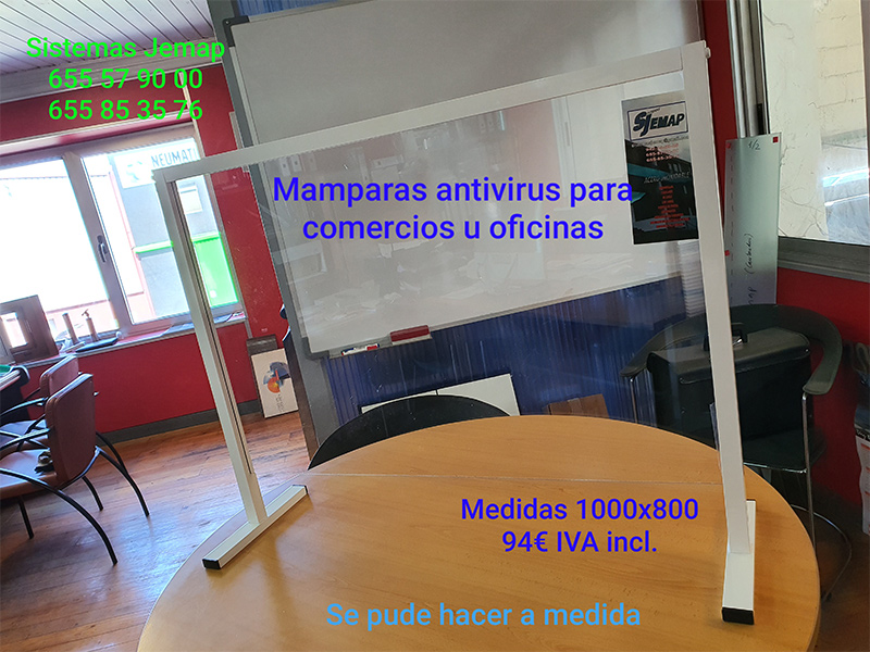 Mamparas de seguridad y protección en Santander
